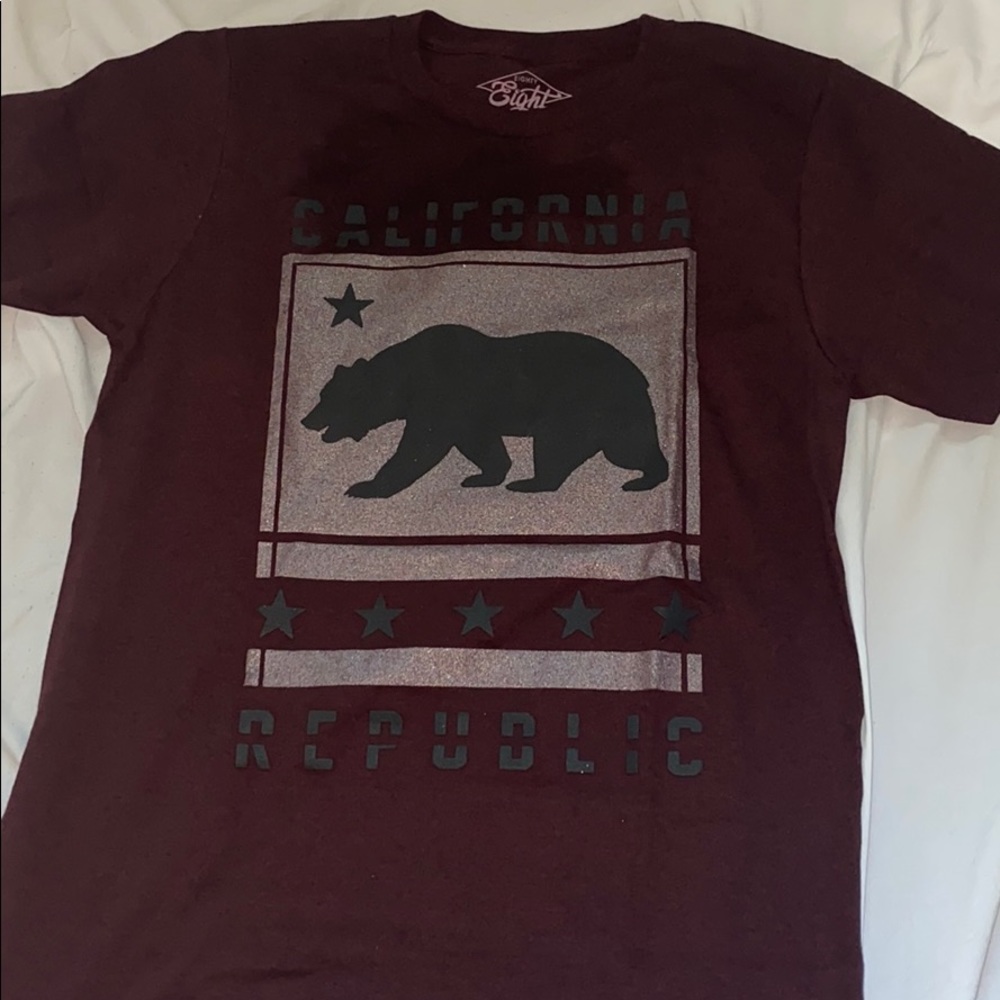 Burgundy California Republic Shirt